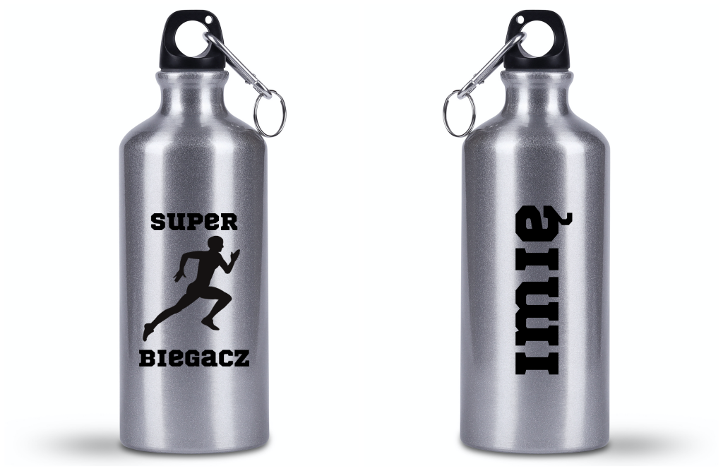 Bidon 500 ml z nadrukiem "Super Biegacz" – bieganie #6