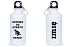 Bidon biały 400 ml dla biegaczki – nadruk "Gotowa do startu, start!" – bieganie #5