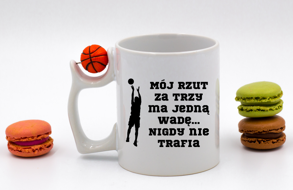 Kubek z piłką i nadrukiem dla koszykarza – koszykówka #6