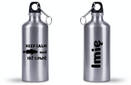 Butelka srebrna 500 ml z nadrukiem "KEEP CALM and IDŹ ŁOWIĆ" – wędkarstwo #5