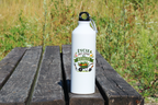 Butelka biała 800 ml z nadrukiem „Życie jest lepsze na działce” – działka, ogród #3