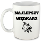 Kubek biały z nadrukiem: "Najlepszy wędkarz" - wędkarstwo #8