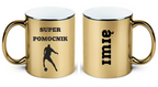 Kubek biały z nadrukiem "Super Pomocnik" – piłka nożna #10