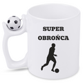 Kubek z piłką i nadrukiem "Super Obrońca" – piłka nożna #14