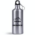 Bidon srebrny 500 ml z nadrukiem „Tatry = Szczęście” – Podhale, Zakopane, góry #3