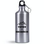 Bidon srebrny 500 ml z nadrukiem „Tatry = Szczęście” – Podhale, Zakopane, góry #3