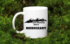 Kubek biały z nadrukiem "Rzuć wszystko, jedź w Bieszczady" - trekking, góry #4