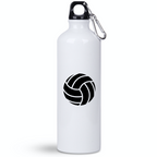 Butelka biała 800 ml z nadrukowaną grafiką piłki i imieniem do wyboru – siatkówka #5