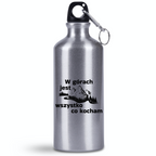 Bidon srebrny 500 ml z grafiką „W górach jest wszystko co kocham” #3