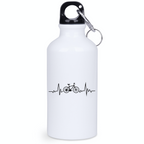 Butelka biała 400 ml z grafiką „Rowerowe EKG, linia życia” – dla rowerzystów #12