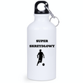 Bidon biały 400 ml z napisem "Super Skrzydłowy" – piłka nożna #1