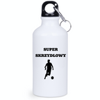 Bidon biały 400 ml z napisem "Super Skrzydłowy" – piłka nożna #1