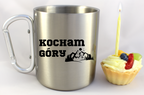 Kubek karabińczyk srebrny z nadrukiem „Kocham Góry” #7