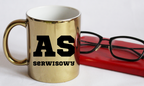Kubek złoty z napisem "AS SERWISOWY" #3