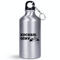 Butelka srebrna 400 ml z nadrukiem „Kocham góry” #7