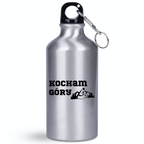Butelka srebrna 400 ml z nadrukiem „Kocham góry” #7