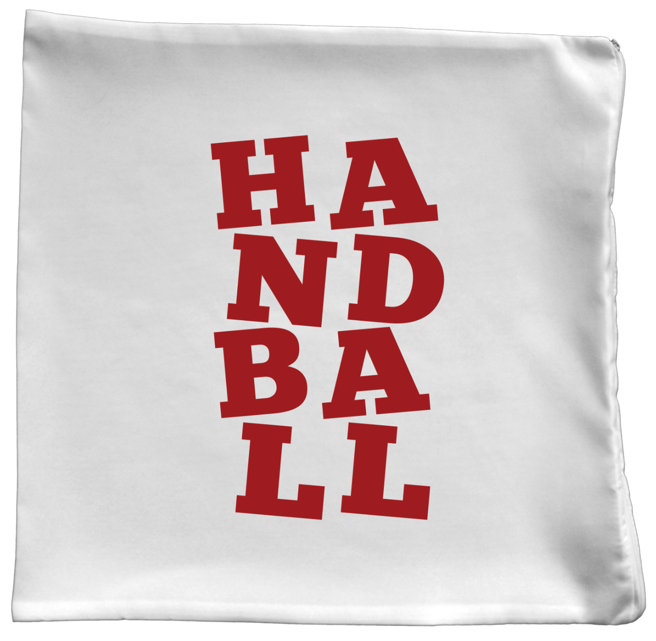 Poduszka dla kibica piłki ręcznej z czerwonym napisem "HANDBALL" #5
