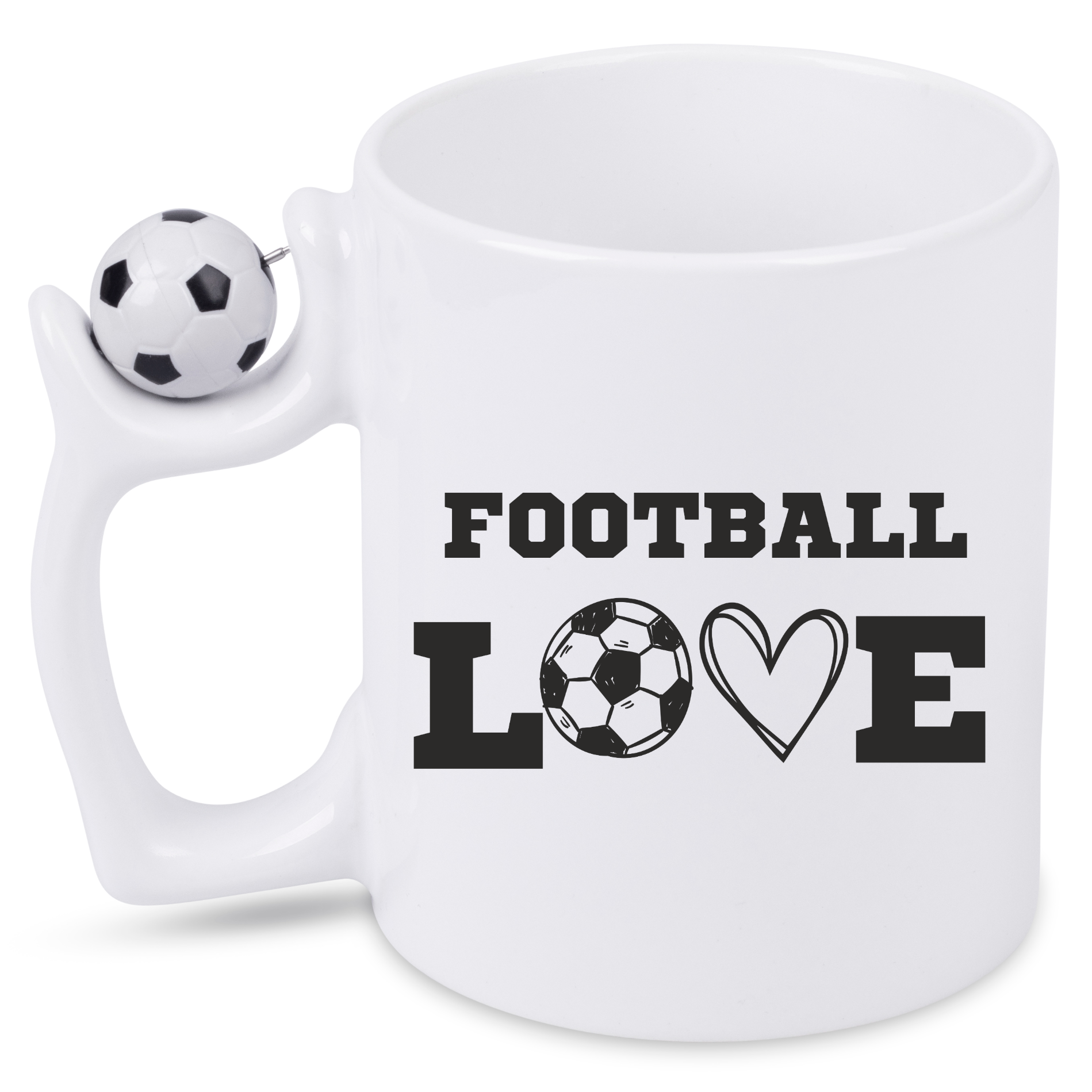 Kubek z piłką i nadrukiem "FOOTBALL LOVE" - piłka nożna #8