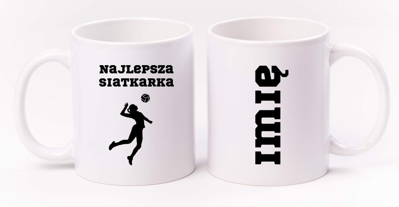 Kubek biały z nadrukiem "Najlepsza Siatkarka" #6