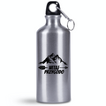 Bidon srebrny 500 ml z nadrukiem „Witaj przygodo” – namioty, camping, wyprawa #10