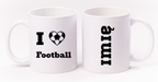 Kubek biały z napisem "I Love Football" – piłka nożna #6