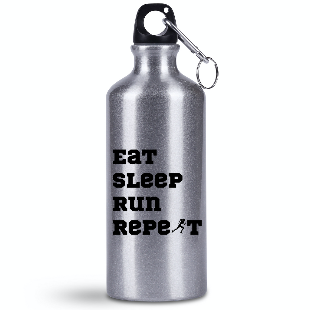 Bidon 500 ml  z nadrukiem "Eat Sleep Run Reapeat" damski – bieganie #10