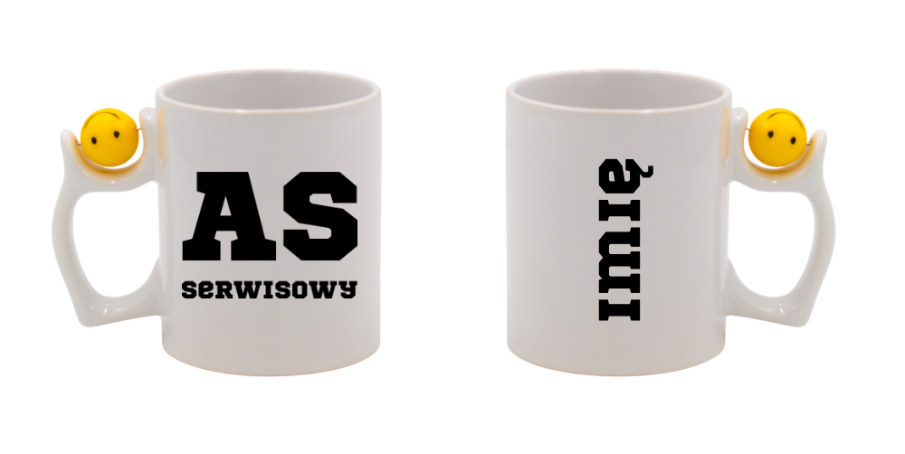 Kubek z piłką 330 ml z napisem "AS SERWISOWY" #7