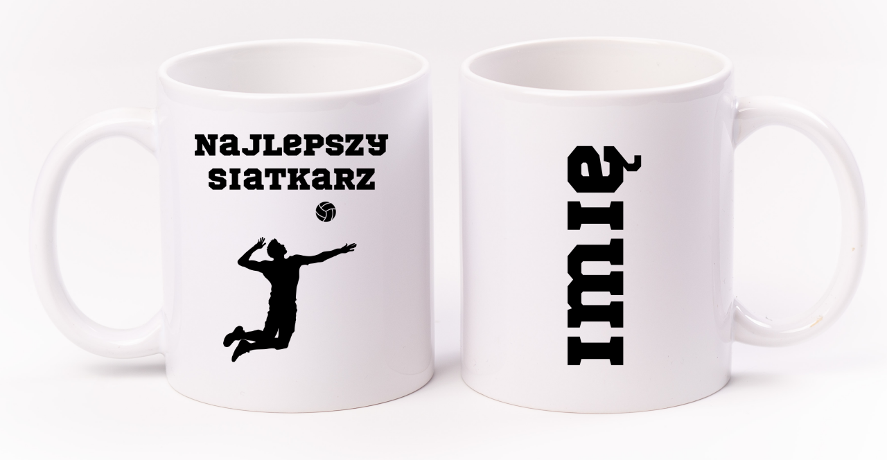 Kubek biały z nadrukiem "Najlepszy Siatkarz" #7