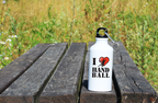 Butelka 400 ml grafika serce napis "I love handball" #3