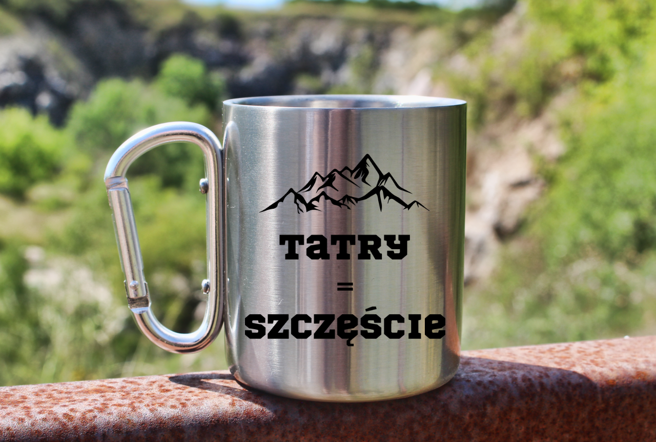 Kubek karabińczyk srebrny z nadrukiem „Tatry = Szczęście” – Podhale, Zakopane #4