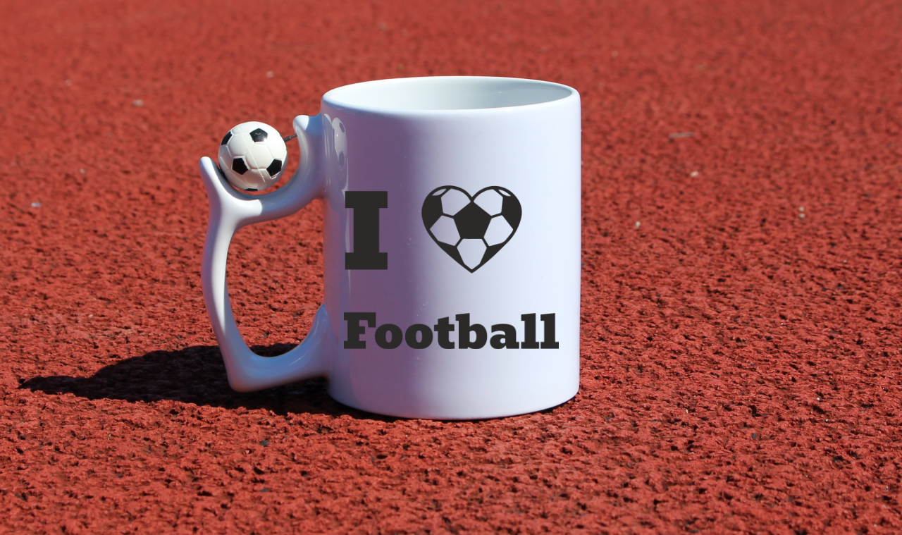 Kubek z piłką i nadrukiem "I Love Football" - piłka nożna #6