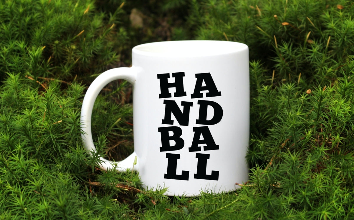 Kubek biały z czarnym napisem "HANDBALL" #6