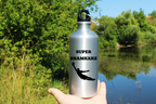 Butelka srebrna 500 ml z napisem "Super Bramkarz" – piłka nożna #13