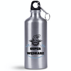 Butelka srebrna 500 ml z nadrukiem "Super wędkarz" – wędkarstwo #8