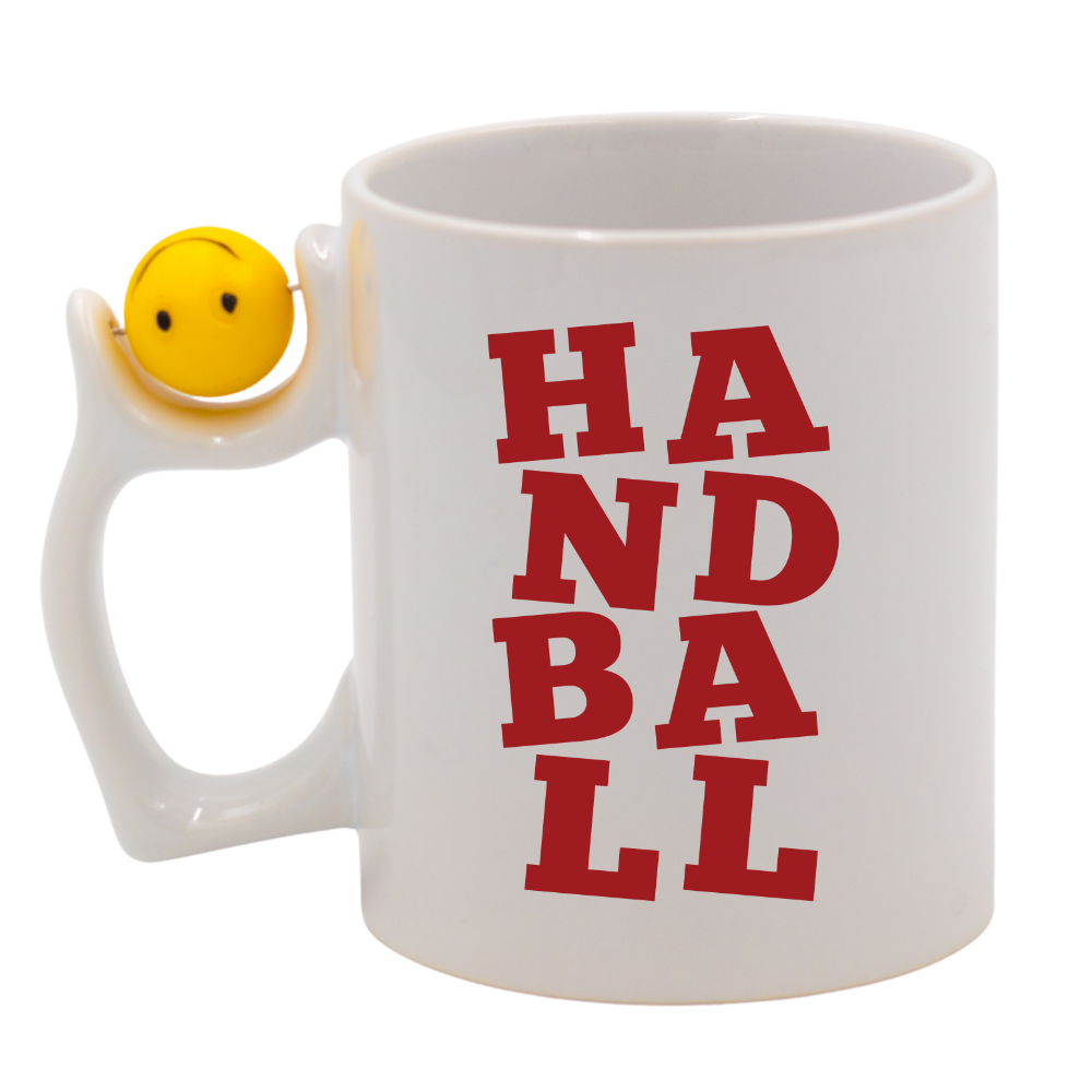 Kubek z piłką i czerwonym napisem "HANDBALL" #5