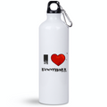 Butelka biała 800 ml z nadrukiem "I Love Football" – piłka nożna #2