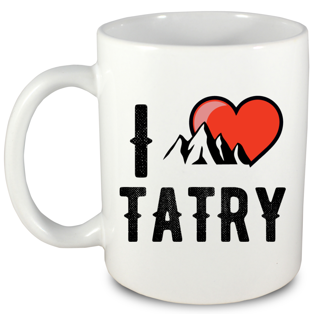 Kubek biały z nadrukiem "I love Tatry" - góry, Zakopane, Podhale #10