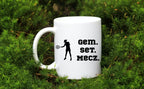 Kubek biały 330 ml z napisem "GEM SET MECZ" damski #7