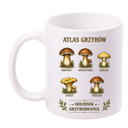 Kubek biały z nadrukiem „Atlas Grzybów” – grzyby #7