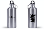 Bidon srebrny 500 ml na rower z grafiką rowerowego EKG – dla rowerzysty #6