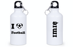 Bidon biały 400 ml dla kibica piłki nożnej z napisem "I LOVE FOOTBALL" #12