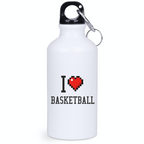 Bidon biały 400 ml z nadrukiem "I LOVE BASKETBALL" #2