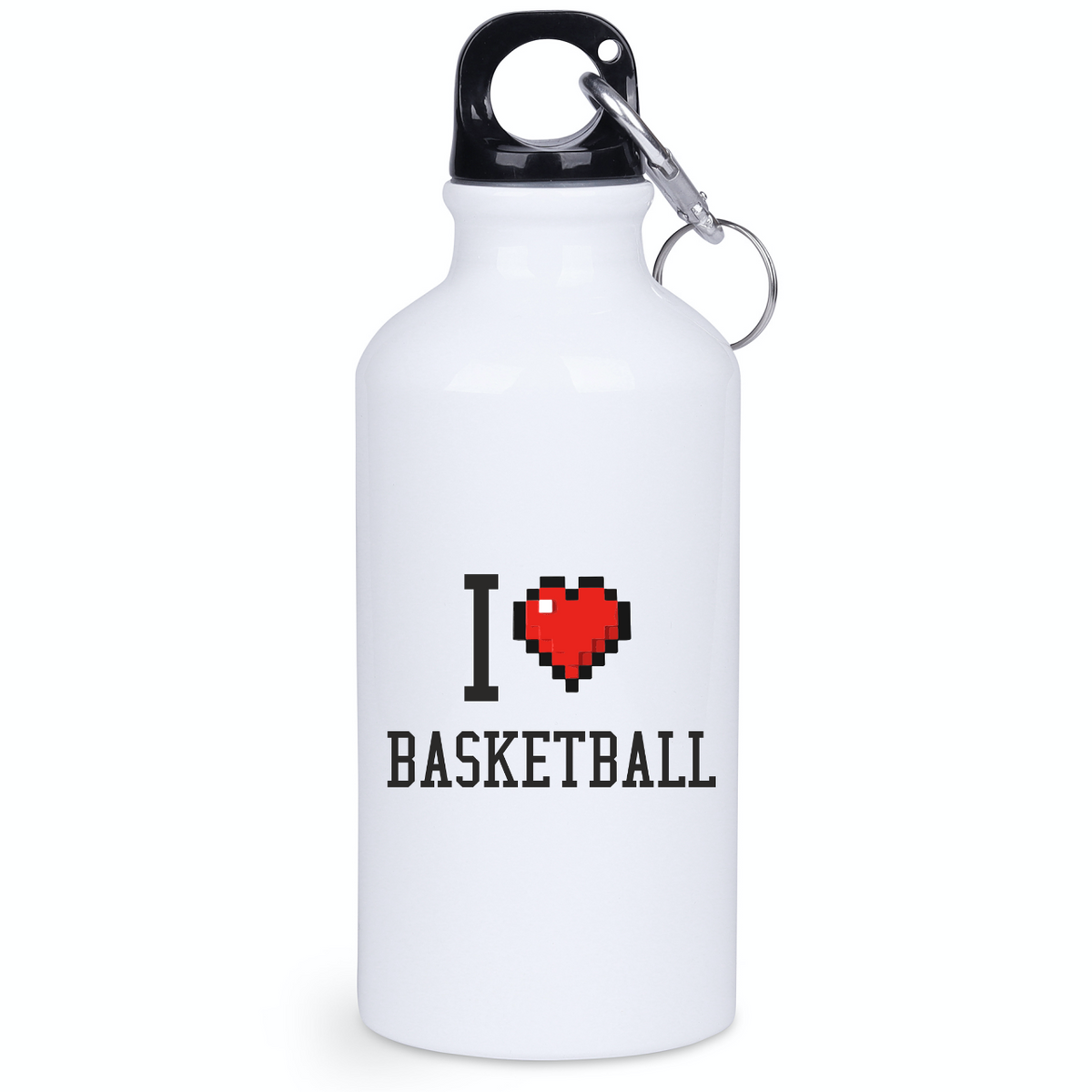 Bidon biały 400 ml z nadrukiem "I LOVE BASKETBALL" #2