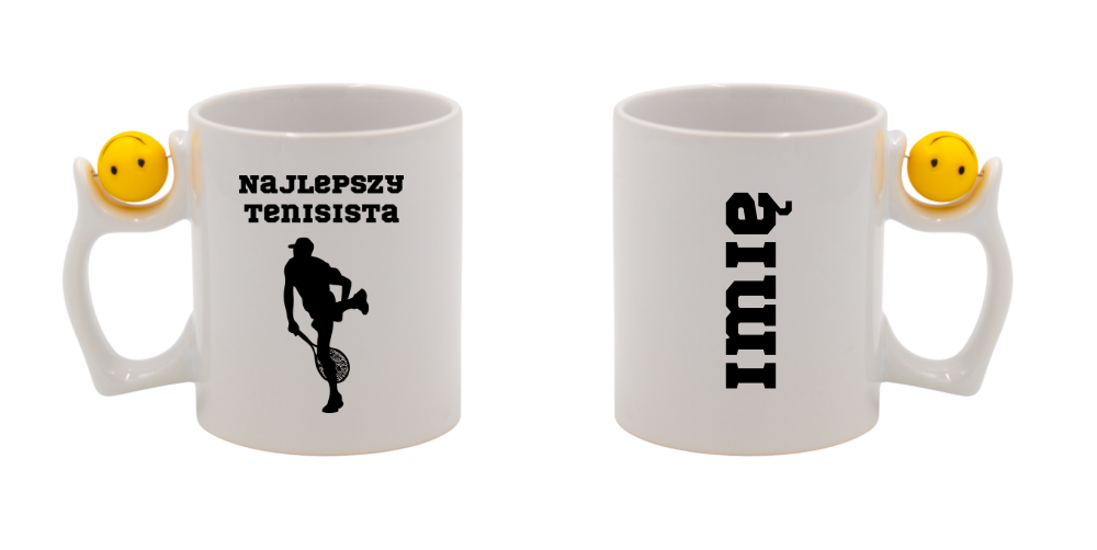 Kubek z piłką 330 ml i grafiką "NAJLEPSZY TENISISTA" #2