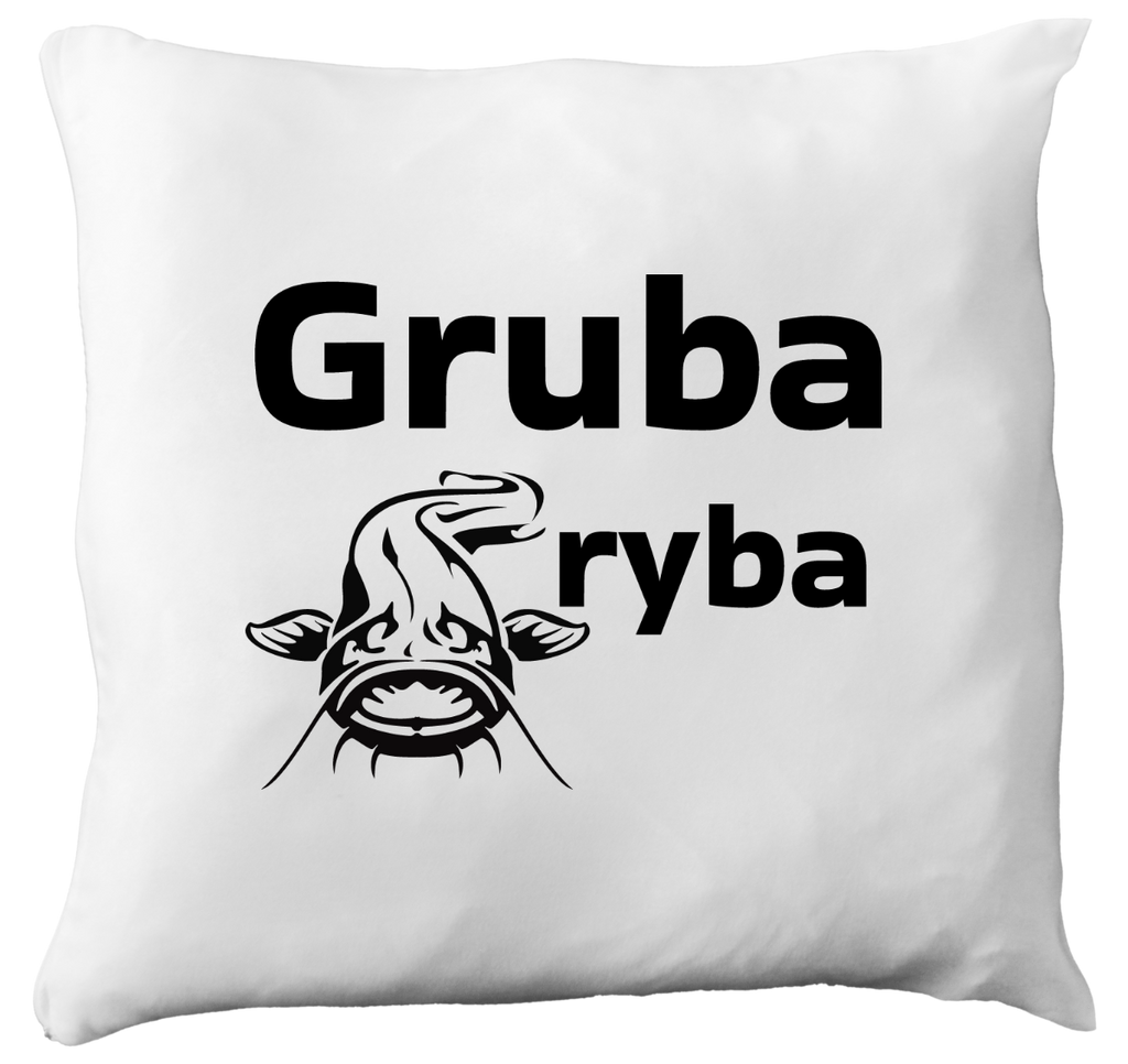 Poduszka z nadrukiem "Gruba ryba" - wędkarstwo #11