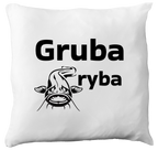 Poduszka z nadrukiem "Gruba ryba" - wędkarstwo #11
