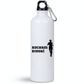 Bidon biały 800 ml z nadrukiem "Kocham Biegać", damski – bieganie #4