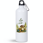 Butelka biała 800 ml z nadrukiem „Las to mój świat” – na grzyby, do lasu #9