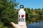 Butelka 400 ml grafika serce napis "I love handball" #3