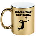Kubek złoty z nadrukiem "Najlepszy Siatkarz" – siatkówka #6